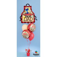Bouquet 387 Best Dad Apron Qualatex #23955 24206-2 17747-2
